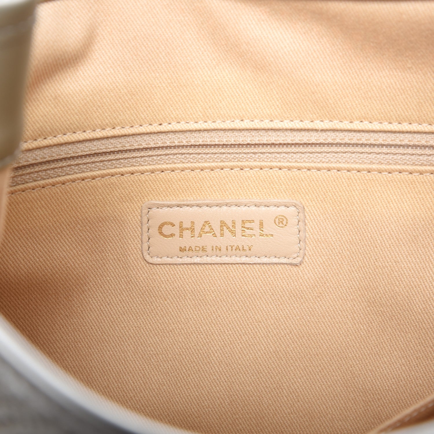 Chanel Metallic Calfskin Perforated Up In The Air Tote Silver 6 of 7