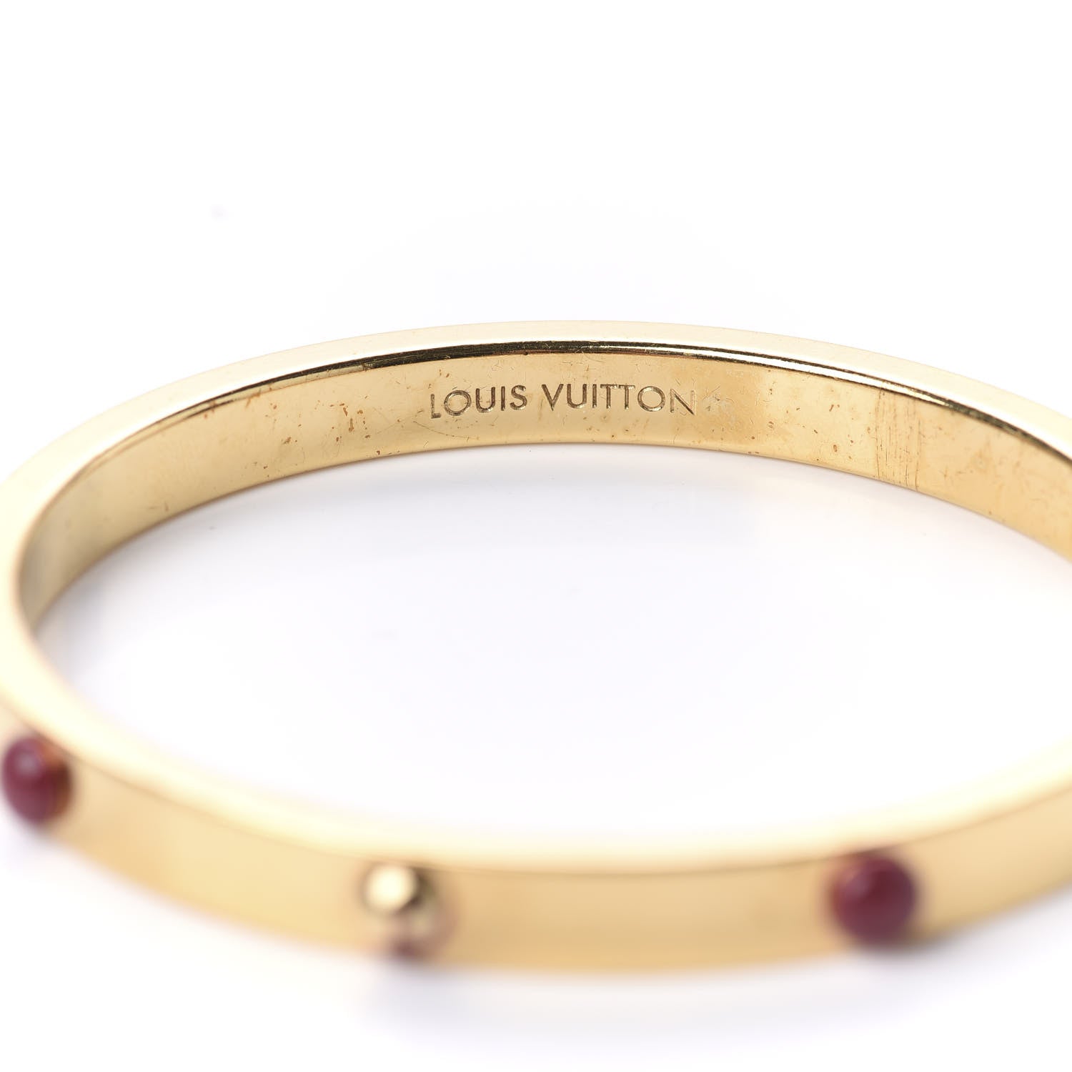 Louis Vuitton Lacquer Gimme a Clue Bracelet Rouge Fauviste 3 of 5