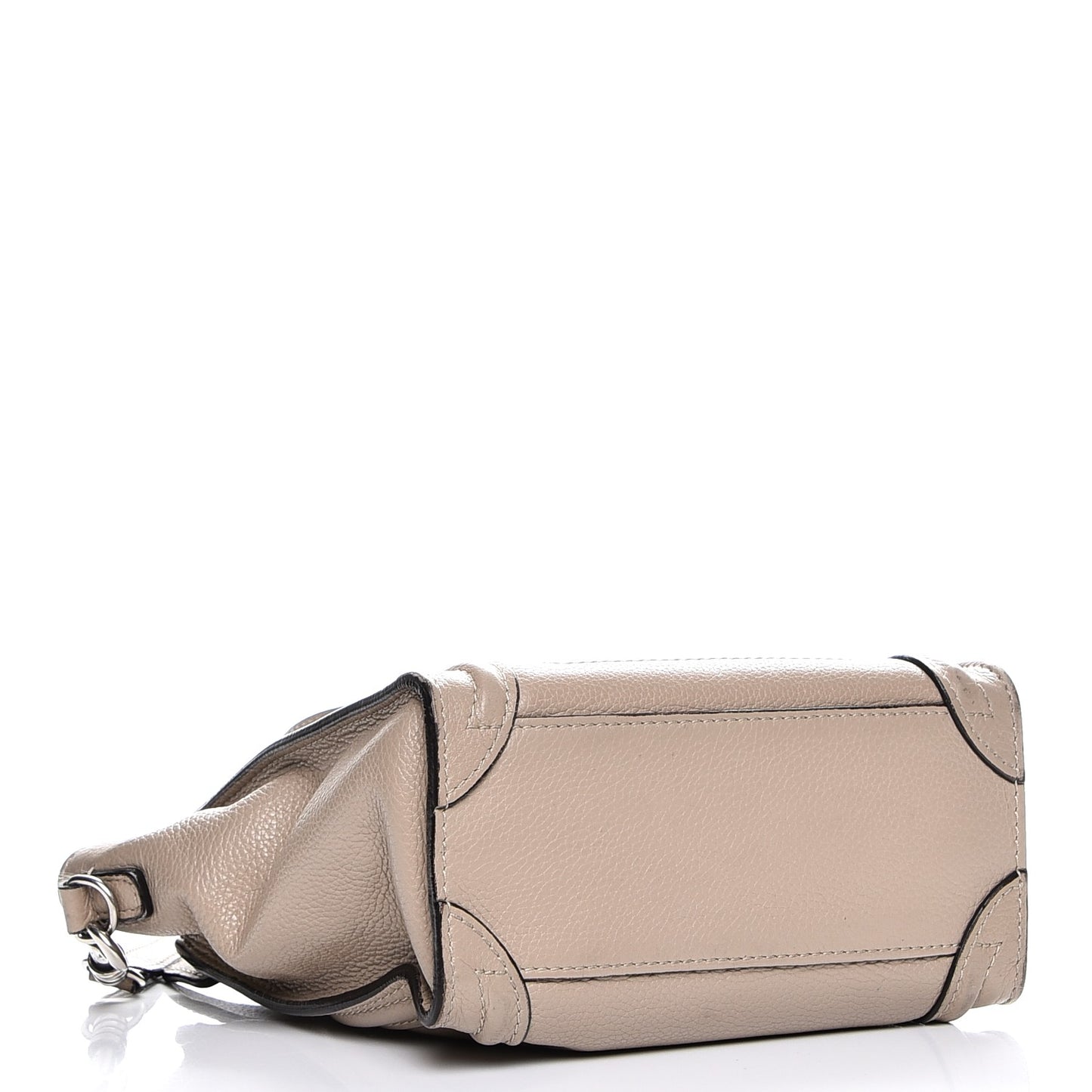 Drummed Calfskin Nano Luggage Dune