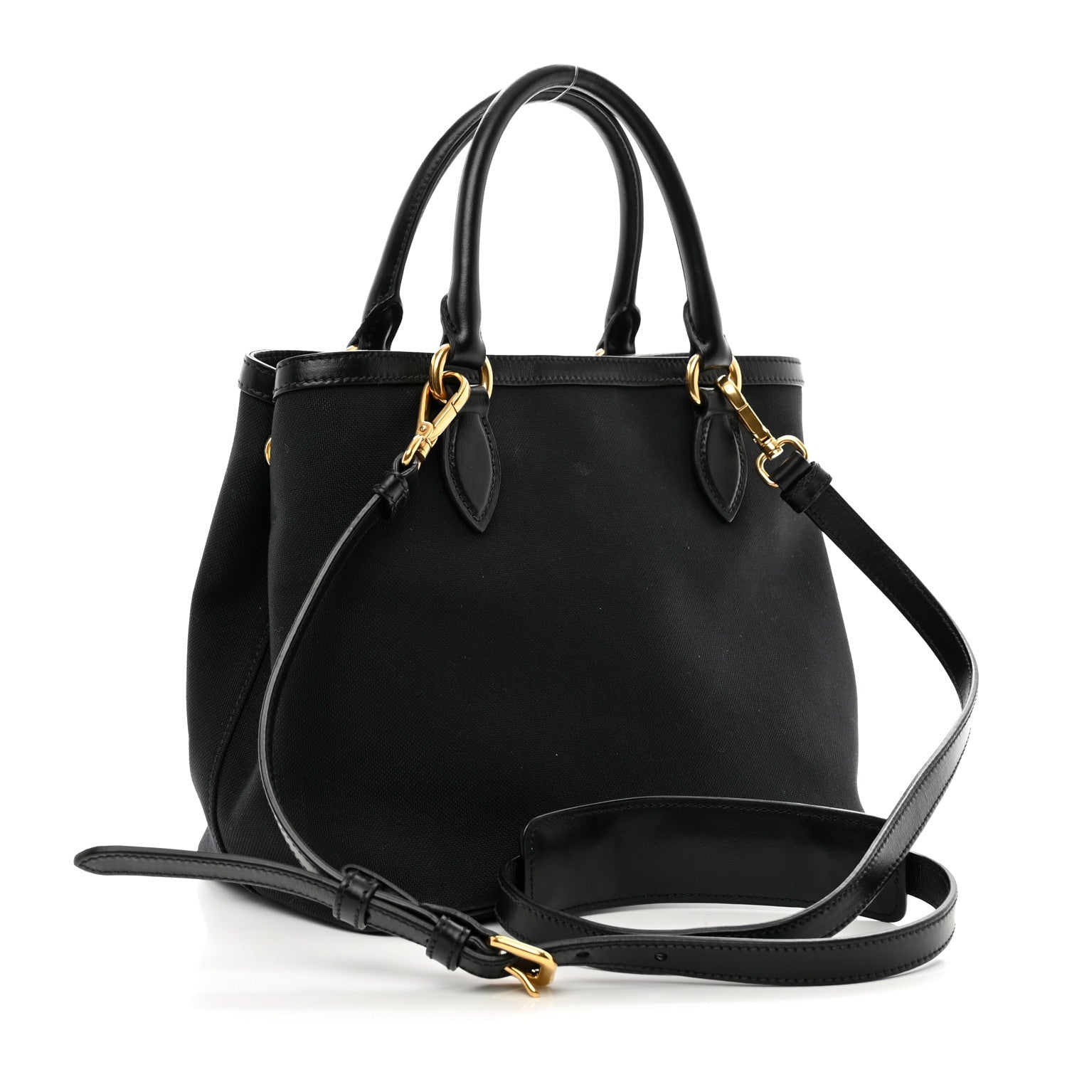 Prada Jacquard Logo Tote Black 3 of 10