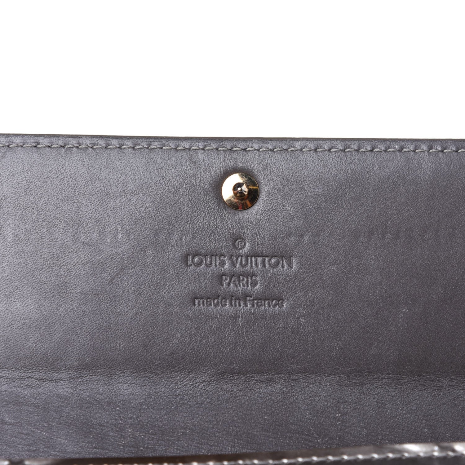 Louis Vuitton Vernis Sarah Wallet Gris Art Deco 8 of 11