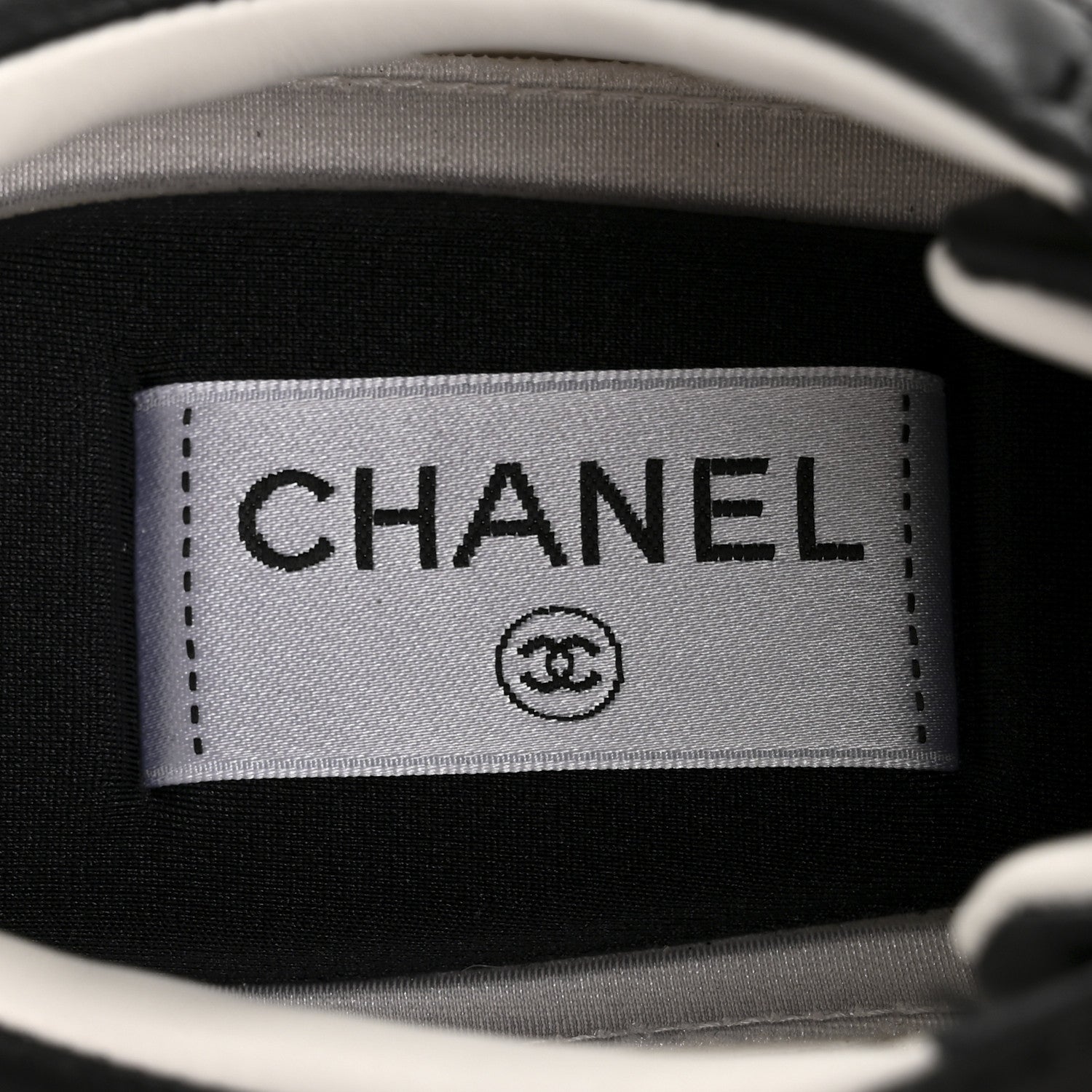 Chanel Calfskin CC Sneakers 38 Black 8 of 11