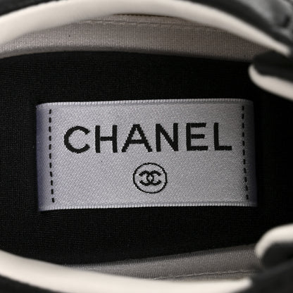 Chanel Calfskin CC Sneakers 38 Black 8 of 11