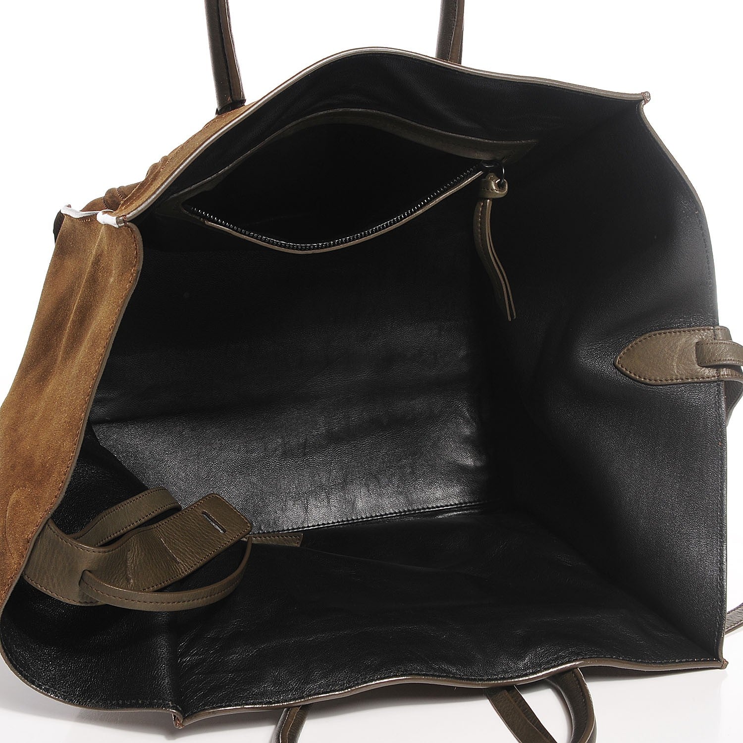 Celine Suede Medium Phantom Luggage Olive 5 of 8