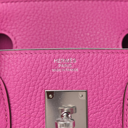 Hermes Taurillon Clemence Birkin 30 Magnolia 7 of 11