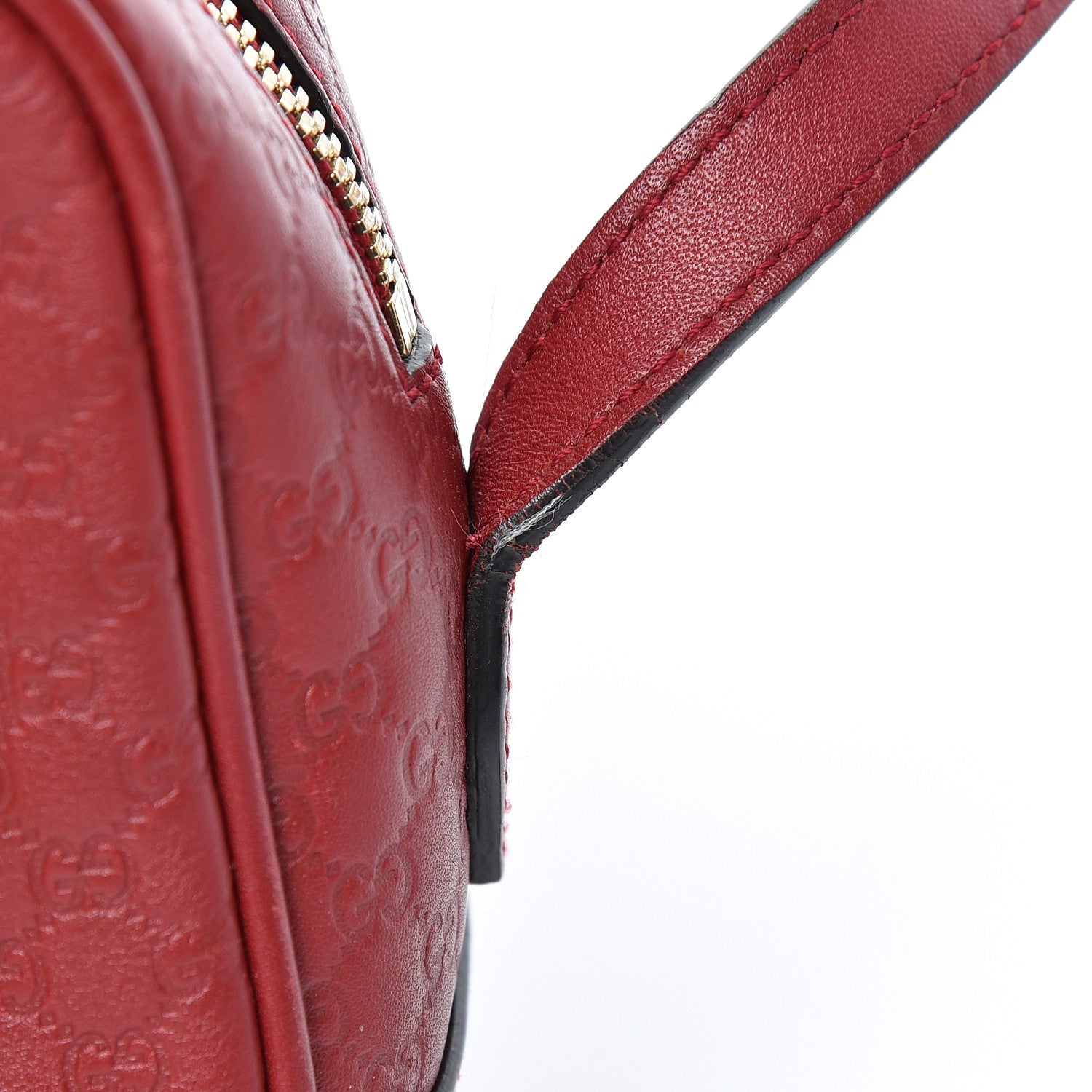 Gucci Microguccissima Mini Bree Messenger Bag Red 12 of 13