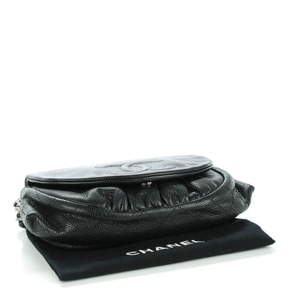 Chanel Caviar Half Moon Wallet On Chain WOC Black 4 of 7