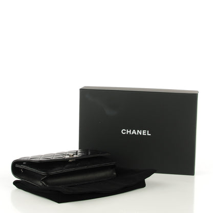 Chanel Aged Calfskin Reissue Wallet On Chain WOC Black 4 of 8