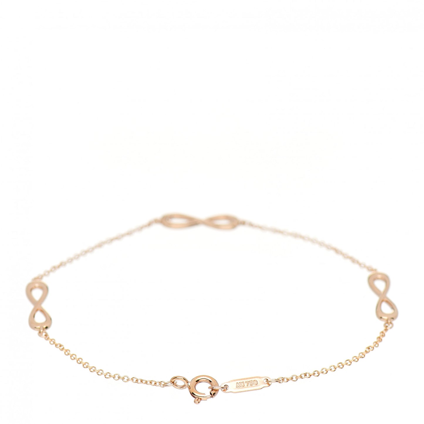 18K Rose Gold Infinity Endless Bracelet