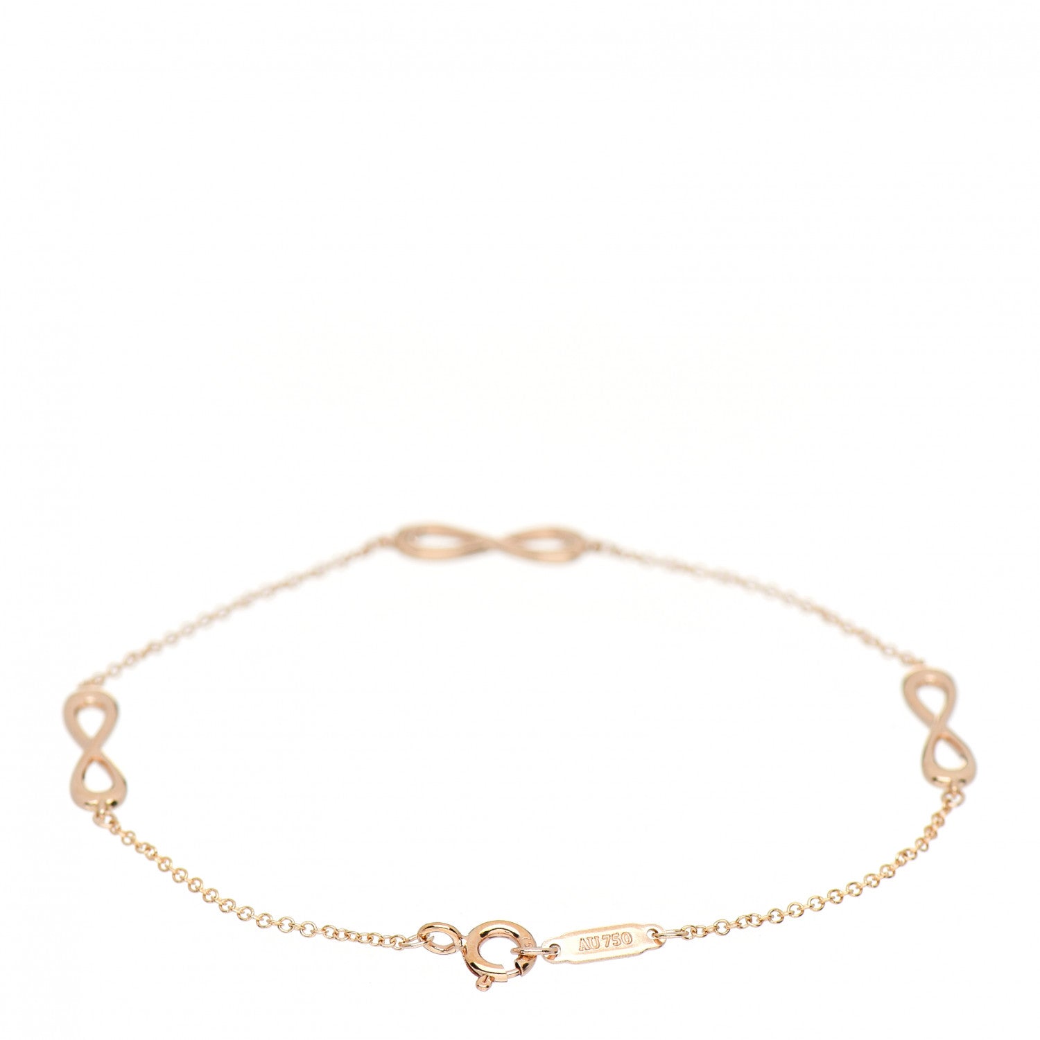 Tiffany 18K Rose Gold Infinity Endless Bracelet 3 of 4