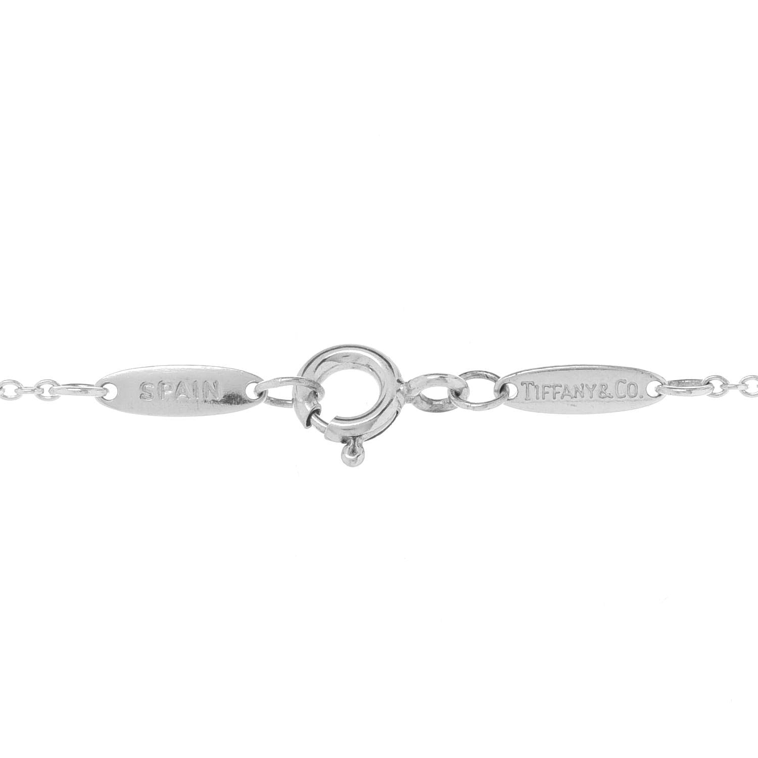 Tiffany Sterling Silver Elsa Peretti Round Disc Pendant Necklace 6 of 7