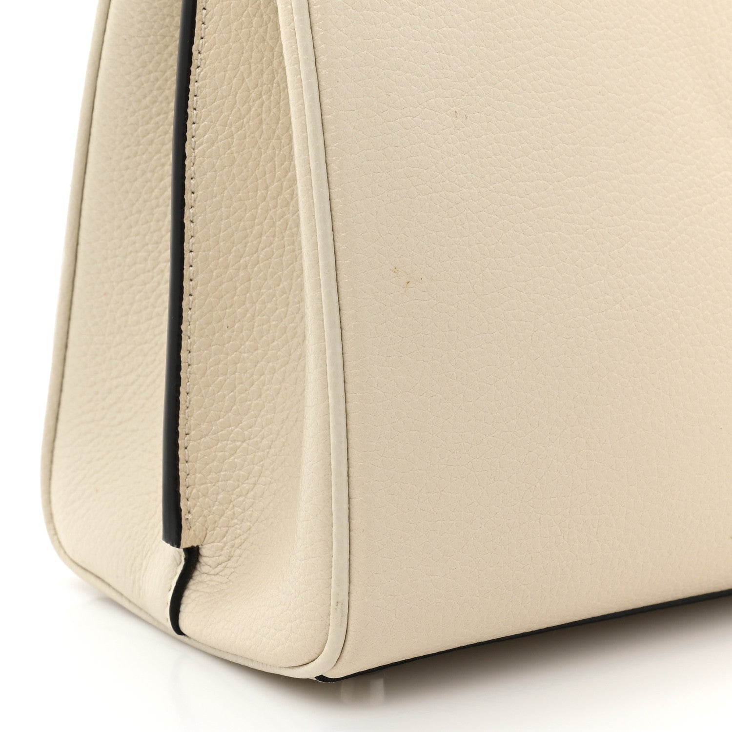 Gucci Grainy Calfskin Small Zumi Top Handle Bag Mystic White 12 of 12