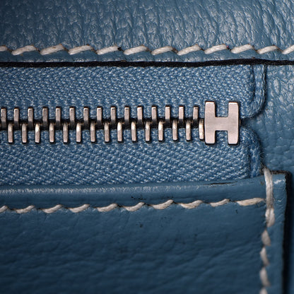 Hermes Taurillon Clemence Birkin 30 Blue Jean 33 of 40