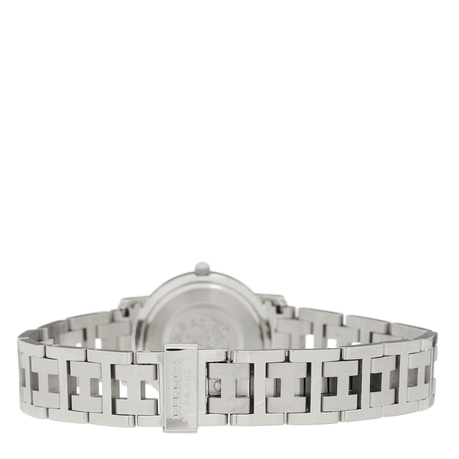 Hermes Stainless Steel 24mm Clipper Quartz Watch Pink 3 of 4