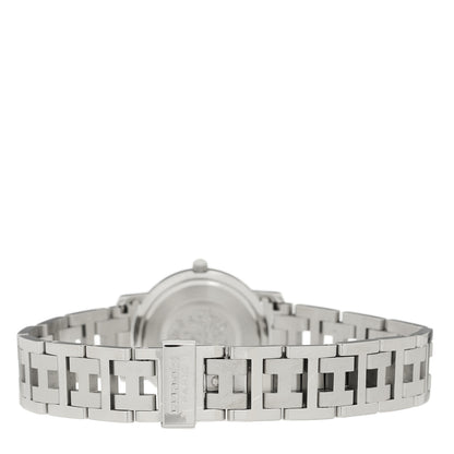 Hermes Stainless Steel 24mm Clipper Quartz Watch Pink 3 of 4