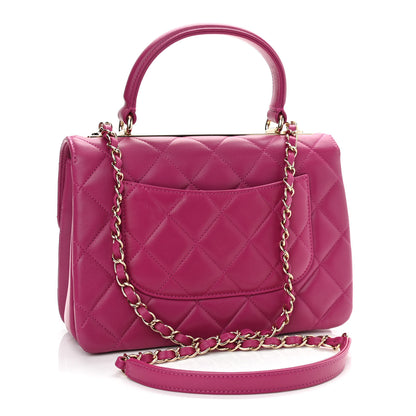 Chanel Lambskin Quilted Small Trendy CC Flap Dual Handle Bag Pink 3 of 11