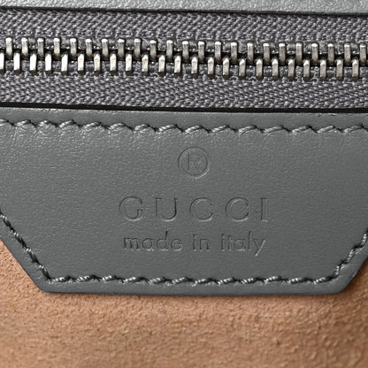 Gucci Calfskin Matelasse Aria Small GG Marmont Shoulder Bag Deep Grey 6 of 8