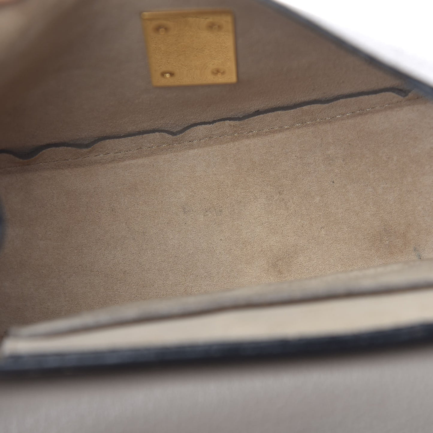 Grained Lambskin Mini Drew Shoulder Bag Motty Grey