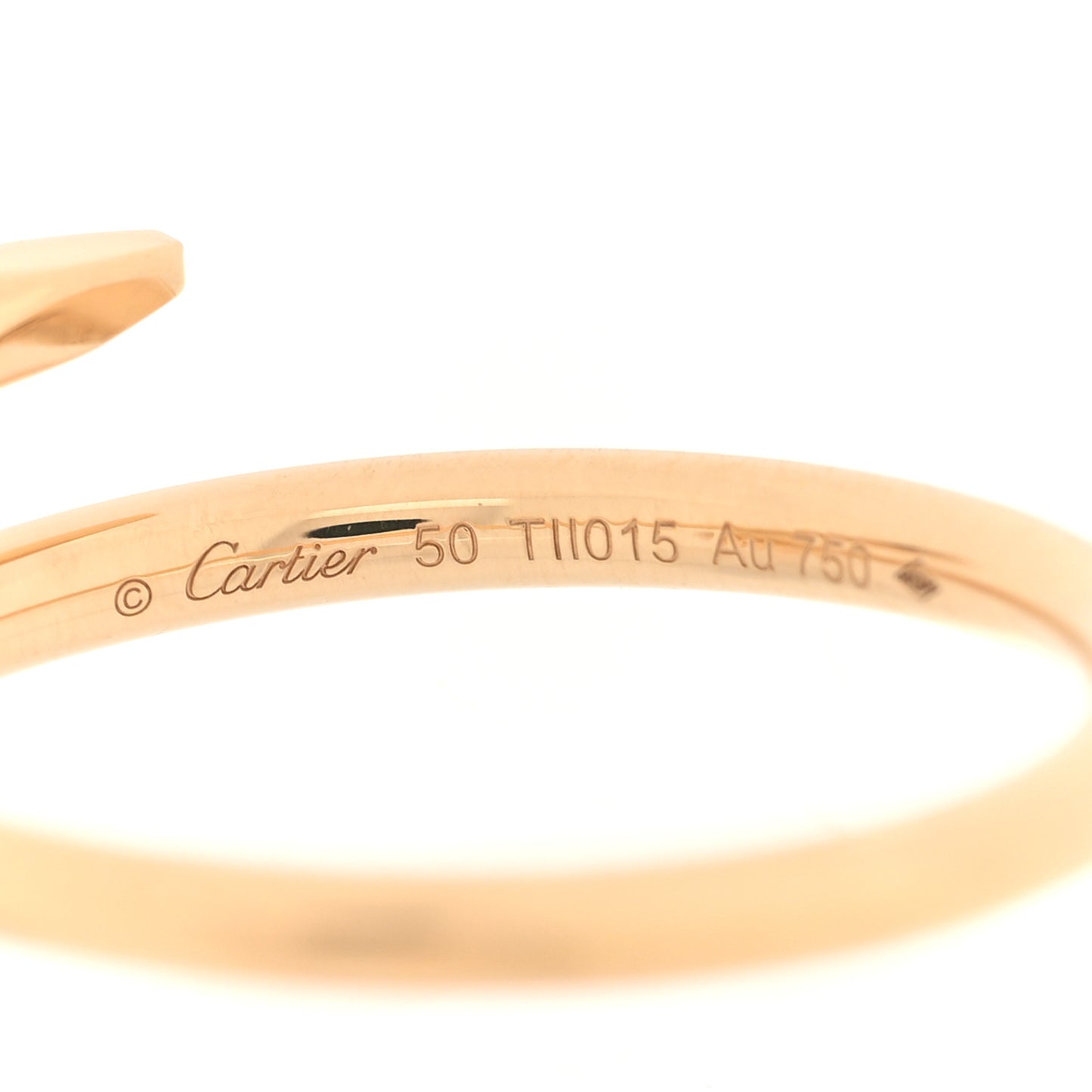 18K Yellow Gold Small Juste Un Clou Ring 50 5.5