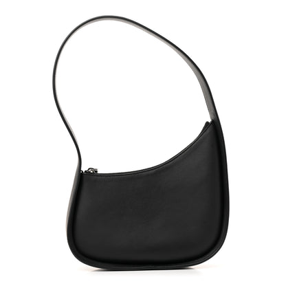 The Row Smooth Calfskin Half Moon Shoulder Bag Black 1 of 11