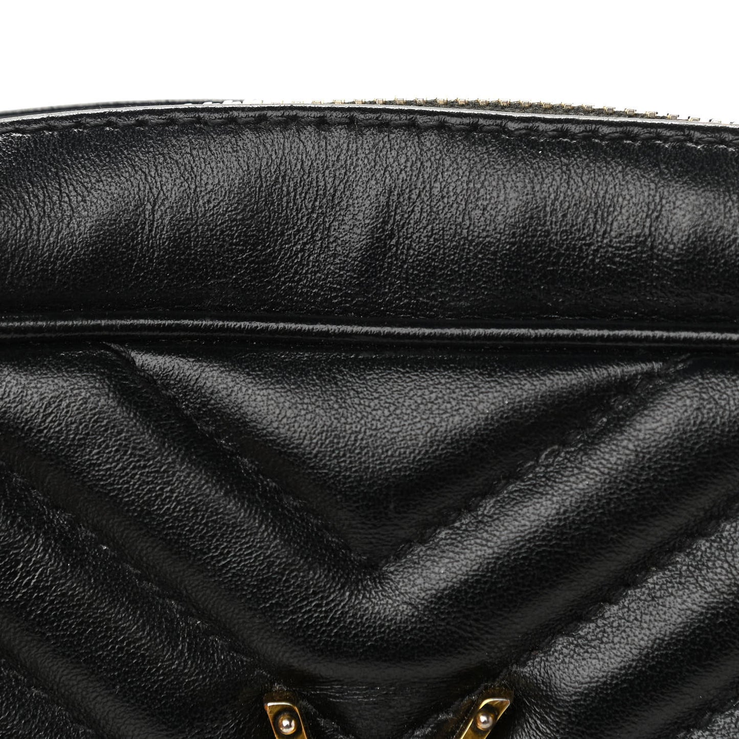 Calfskin Matelasse Monogram Lou Camera Bag Black
