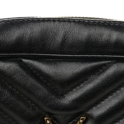 Saint Laurent Calfskin Matelasse Monogram Lou Camera Bag Black 16 of 21