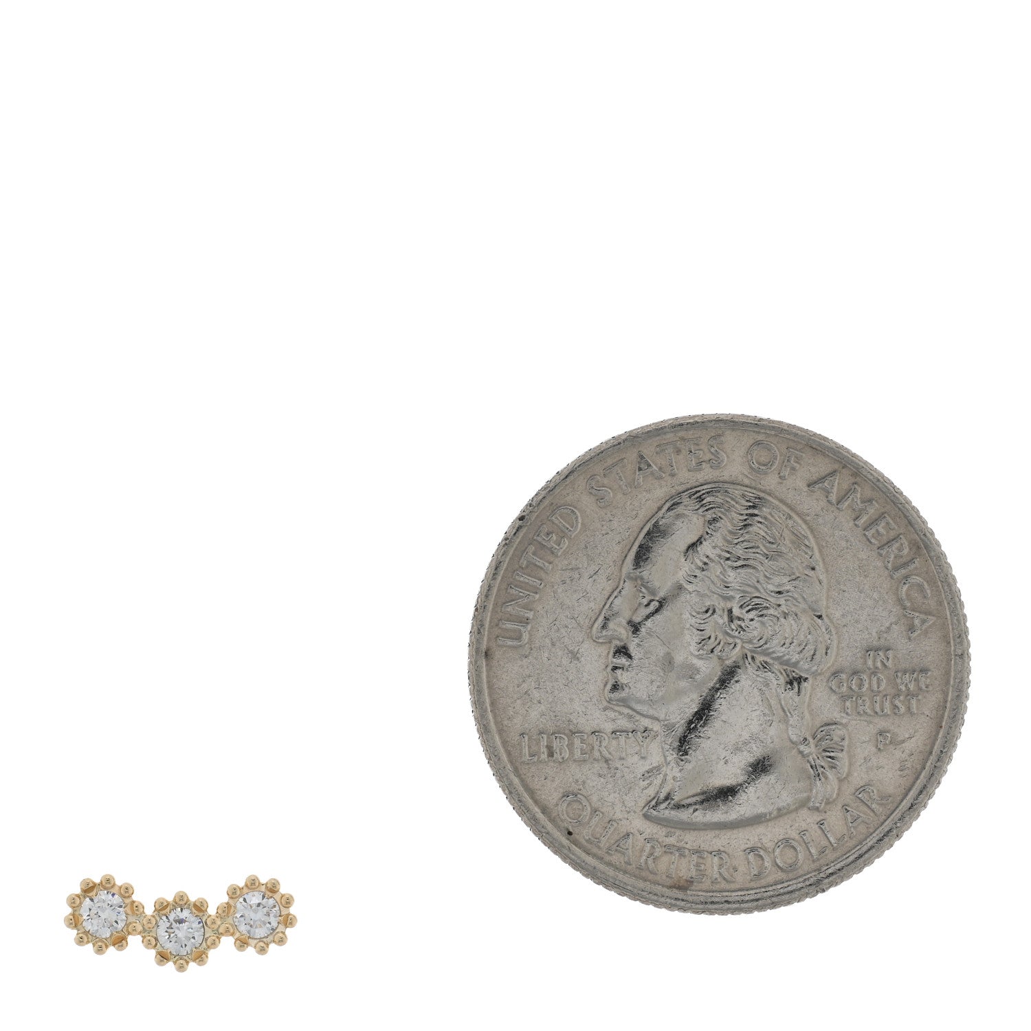 Christian Dior 18K Yellow Gold Diamond Mimirose Single Earring 2 of 5