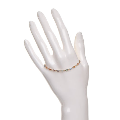 Gucci 18K Yellow Gold Double G Bracelet Multicolor 2 of 4