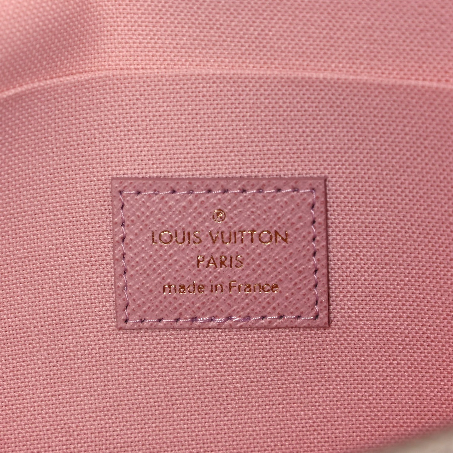 Damier Azur Pochette Felicie Chain Wallet Rose Ballerine