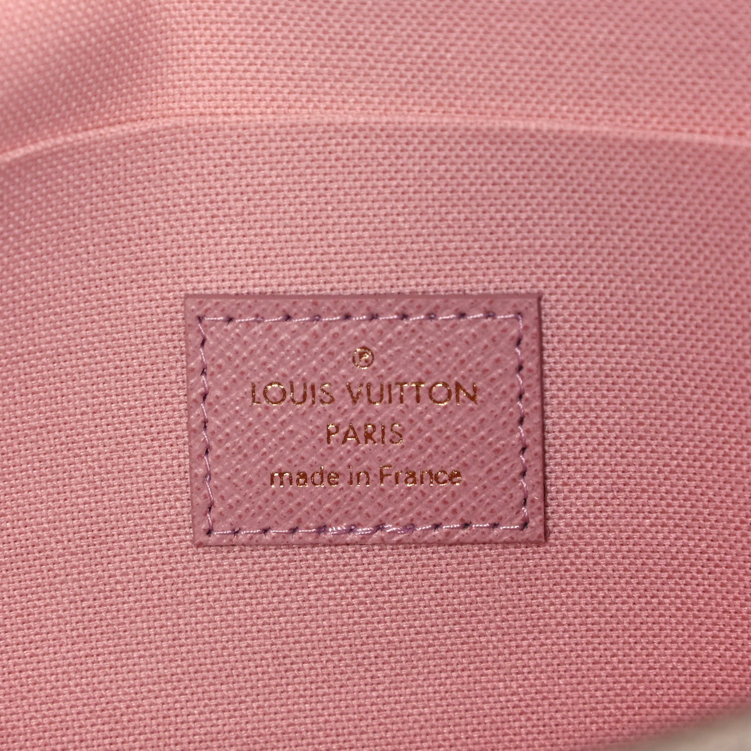 Louis Vuitton Damier Azur Pochette Felicie Chain Wallet Rose Ballerine 7 of 9