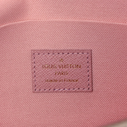 Louis Vuitton Damier Azur Pochette Felicie Chain Wallet Rose Ballerine 7 of 9
