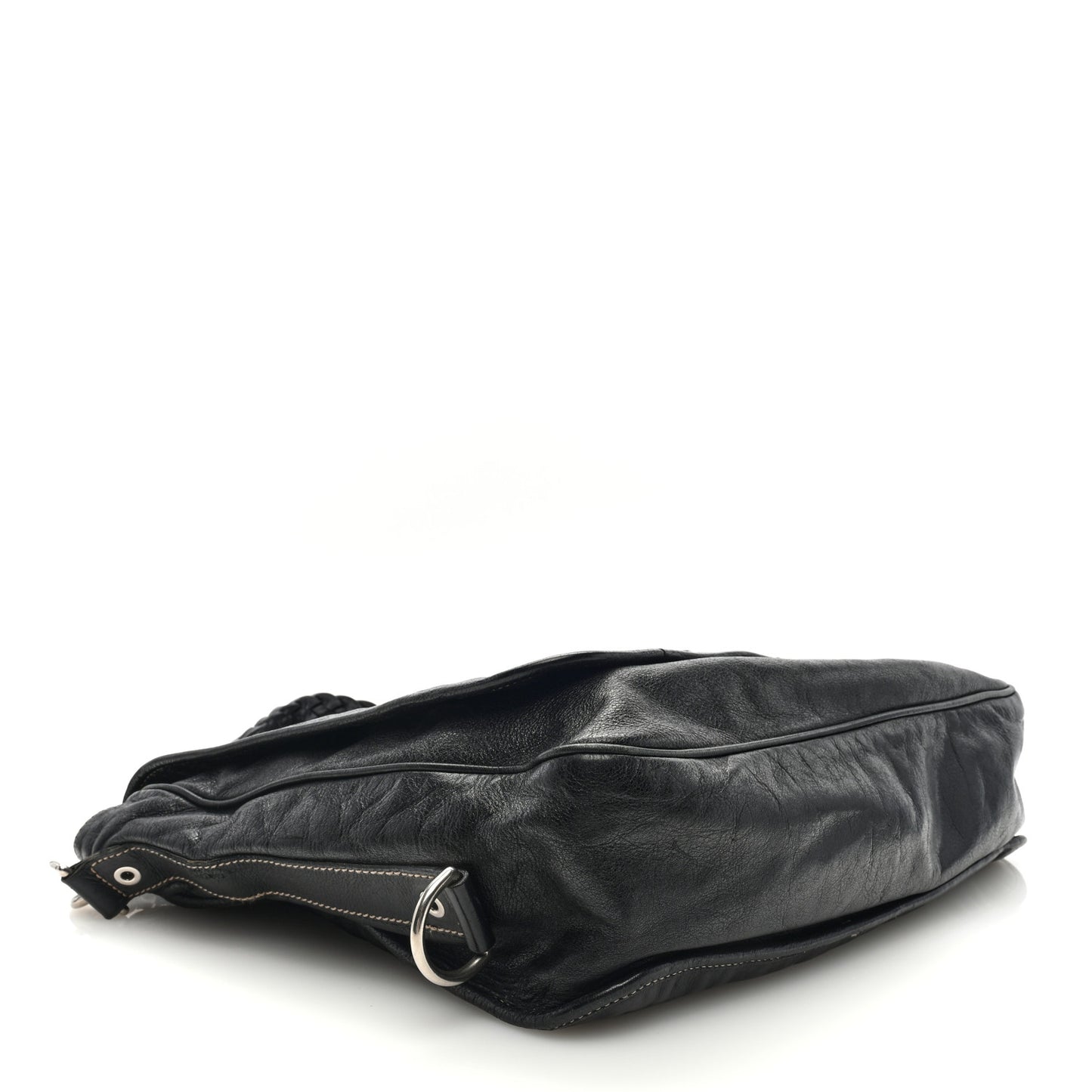 Calfskin Messenger Bag Black