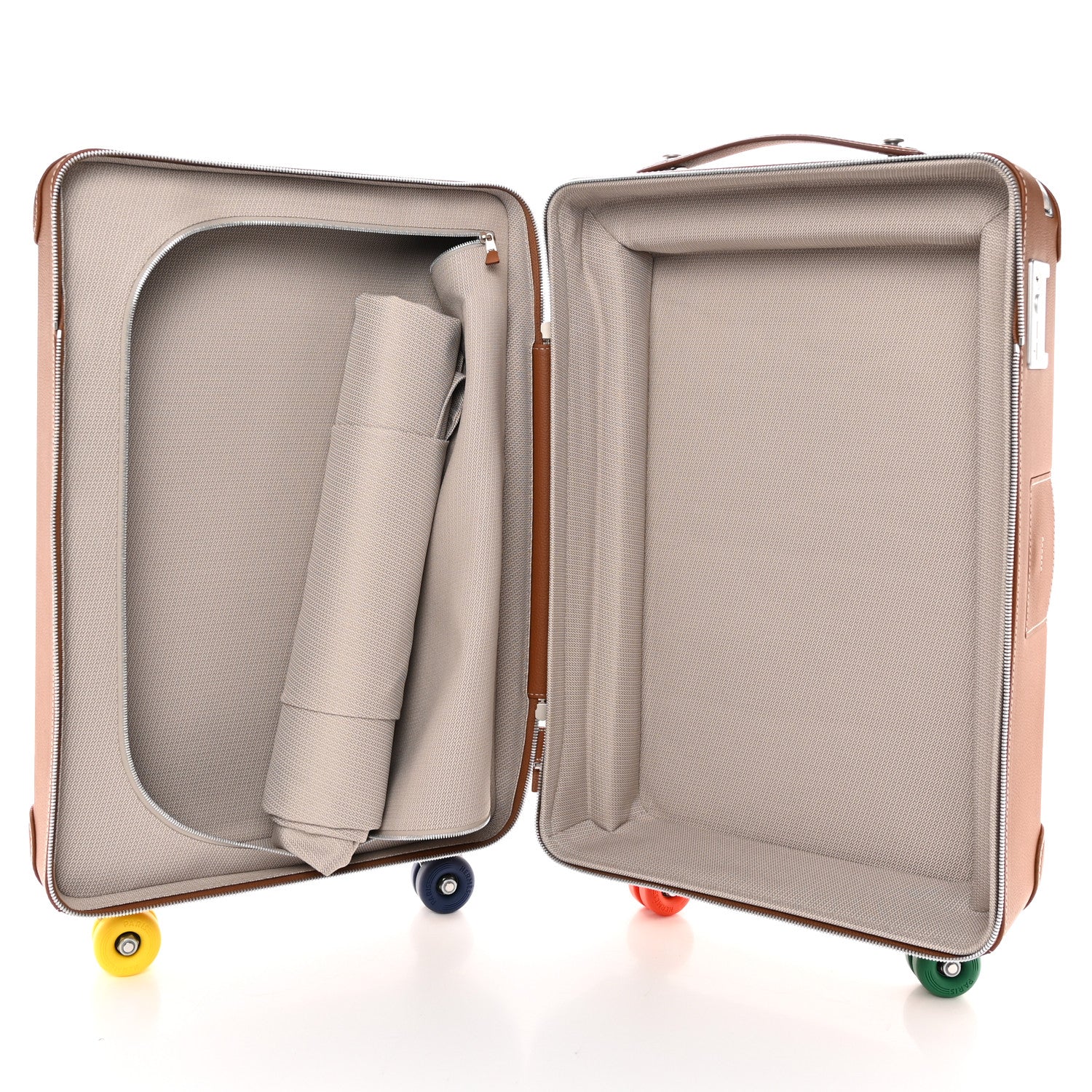Hermes Canvas Taurillon Regate RMS Rolling Trolley Luggage Multicolor 4 of 14