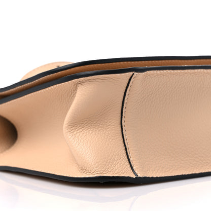 Versace Grained Calfskin Virtus Shoulder Bag Beige 7 of 9