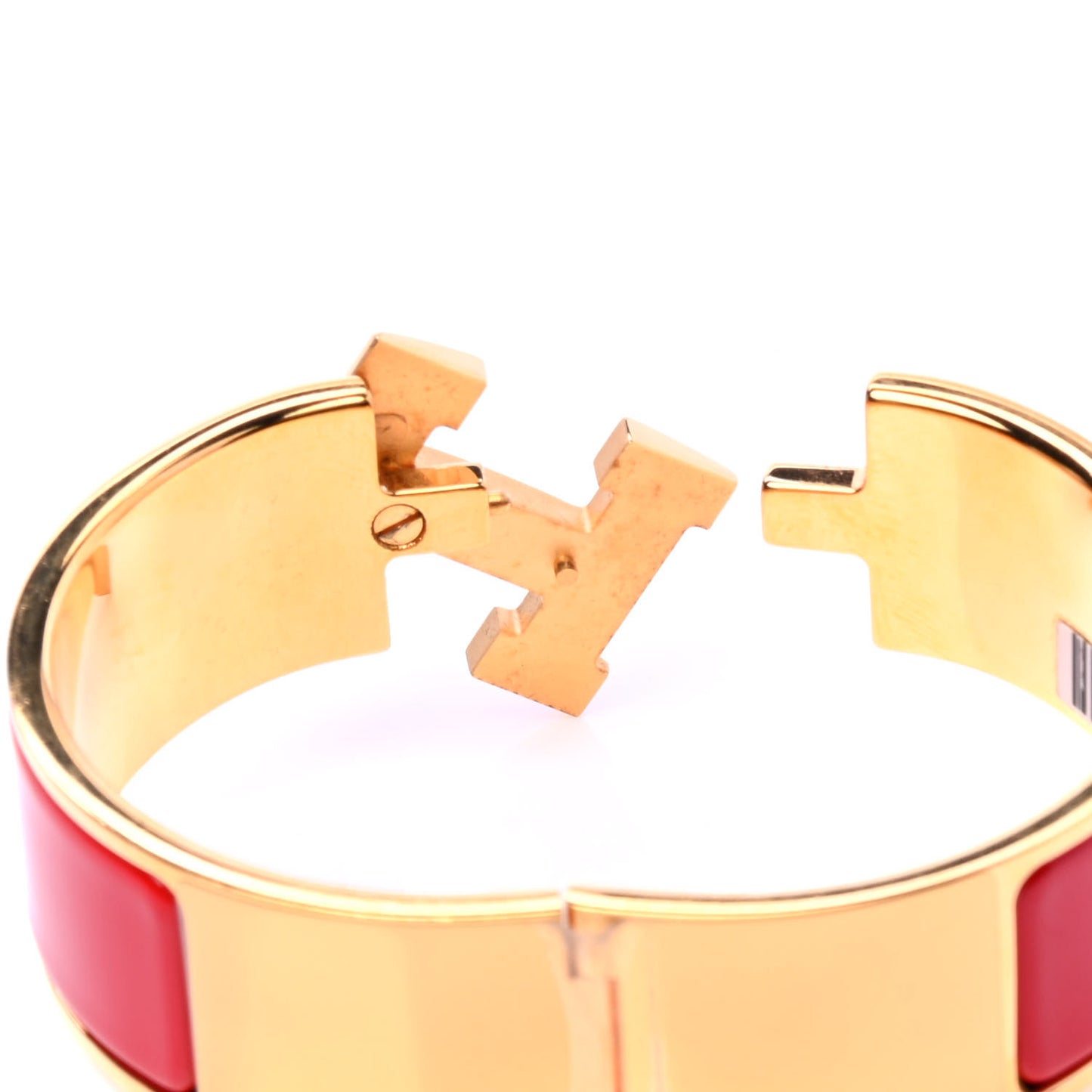 Enamel Wide Clic Clac H Bracelet PM Rouge Vif