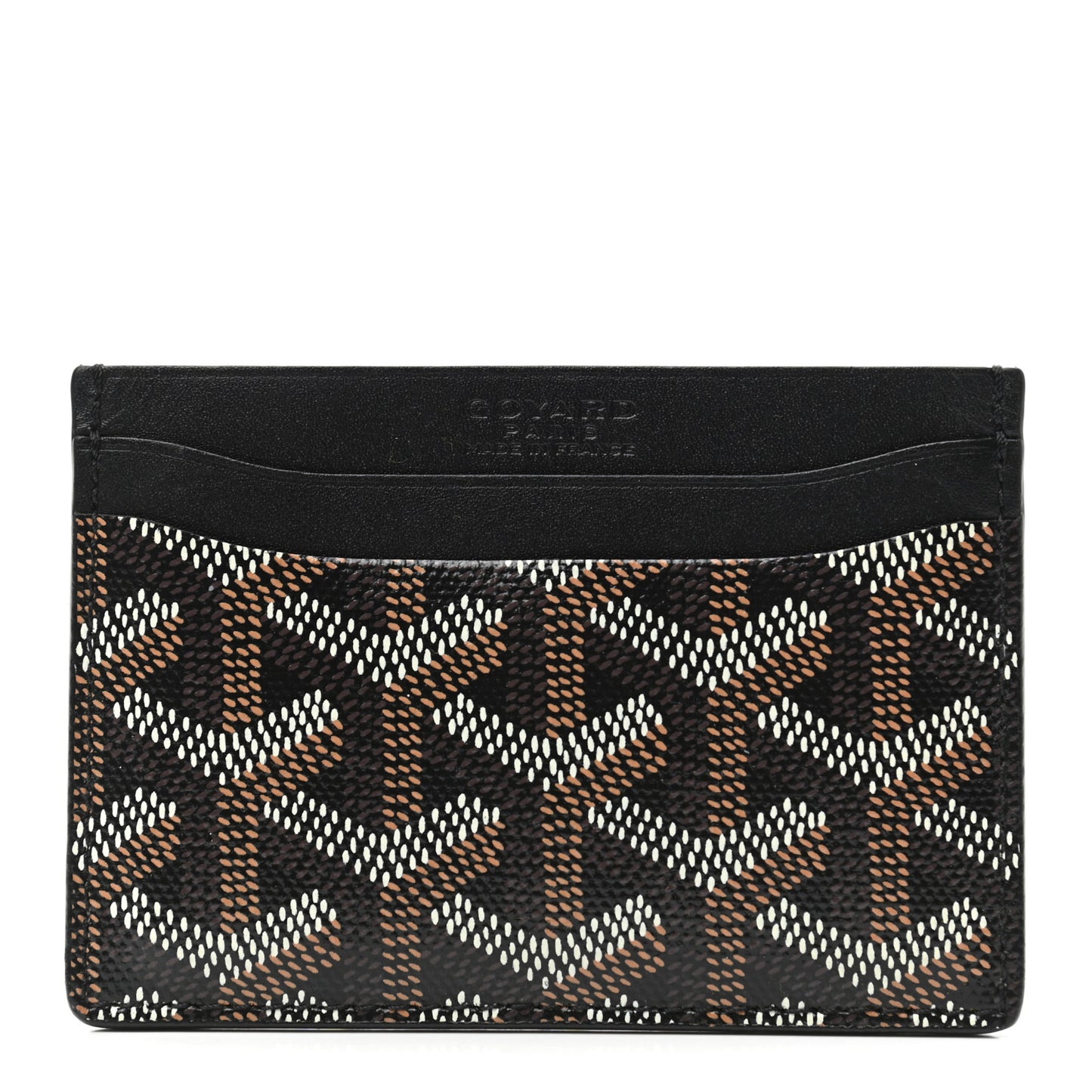 Goyardine Saint Sulpice Card Holder Black