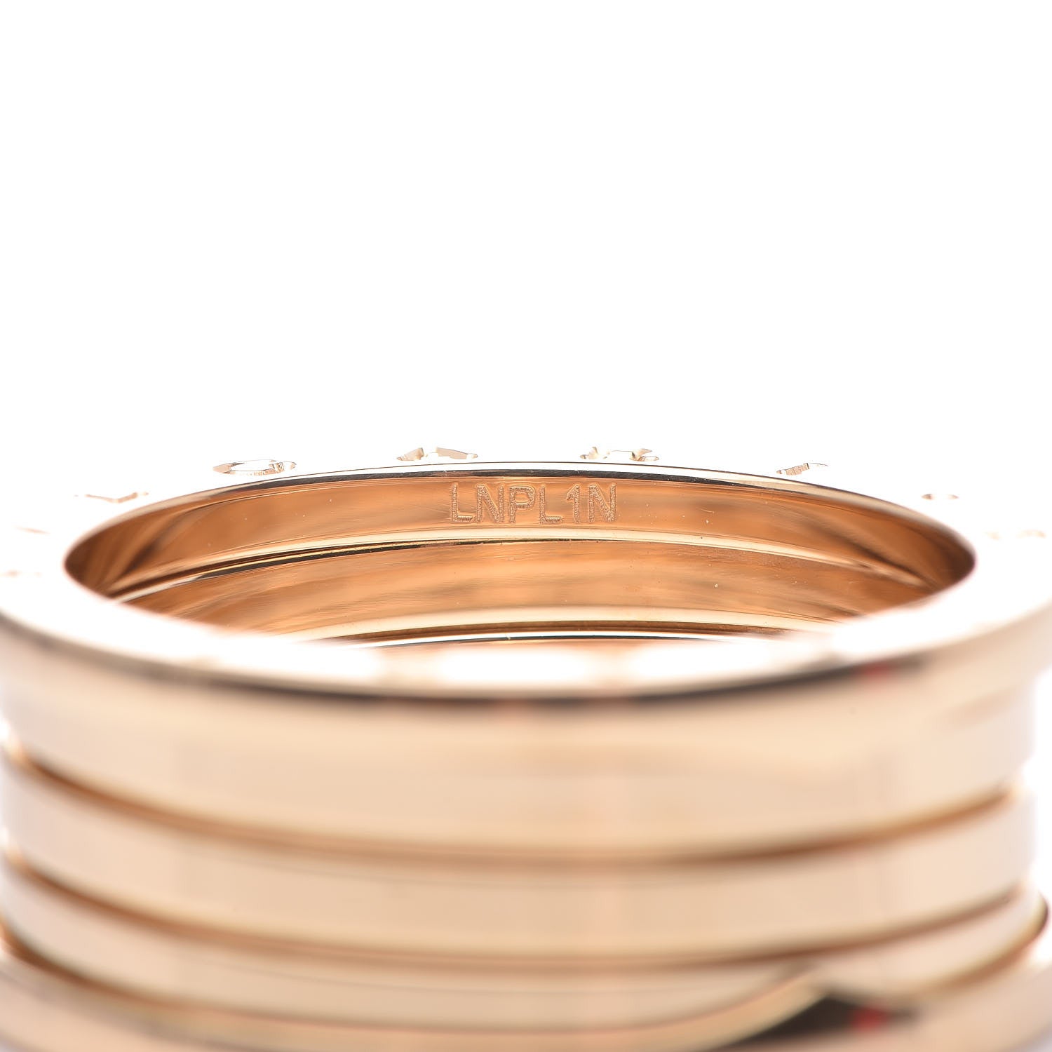 Bulgari 18K Yellow Gold B.Zero1 Four-Band Ring 67 12 5 of 6
