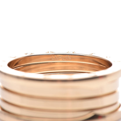 Bulgari 18K Yellow Gold B.Zero1 Four-Band Ring 67 12 5 of 6