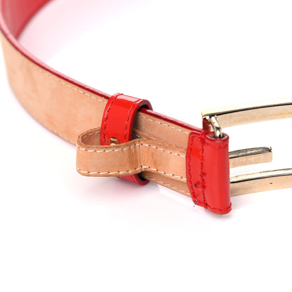 Fendi Patent FF Belt 85 34 Red 7 of 7