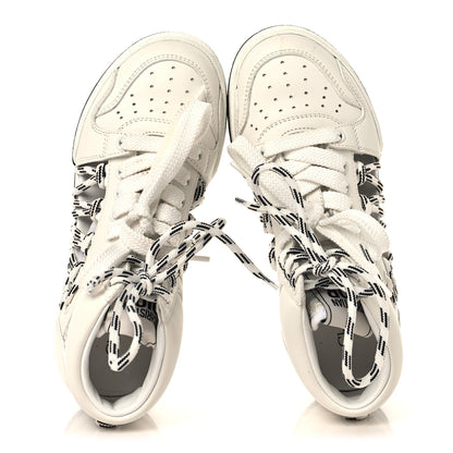 Christian Dior Calfskin Mesh Cutout High Top Sneakers 35 Black White 2 of 9