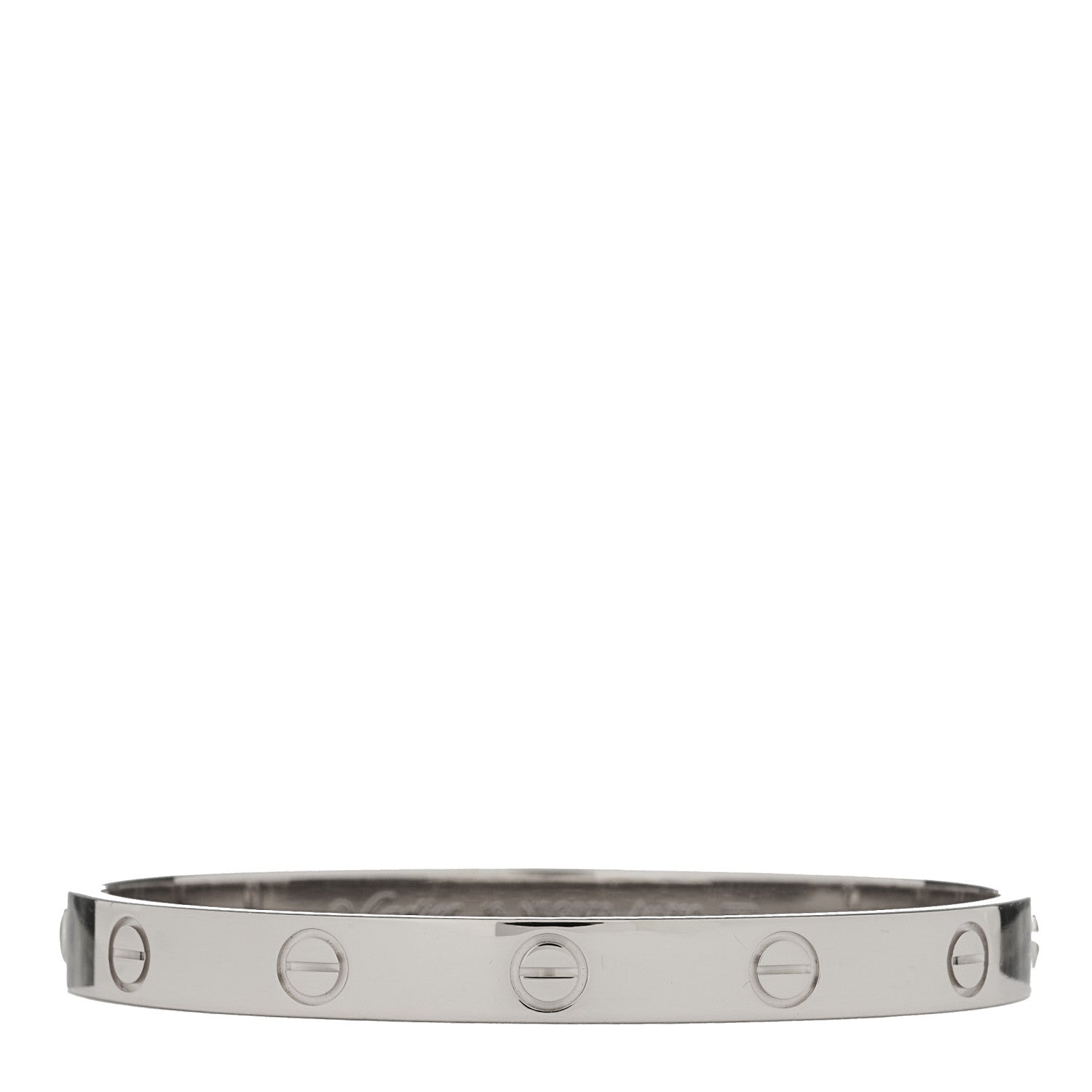 Cartier 18K White Gold LOVE Bracelet 16 1 of 8