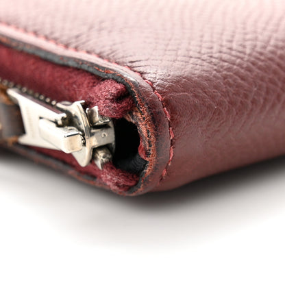 Hermes Epsom Silk'In Compact Wallet Rouge H 10 of 12
