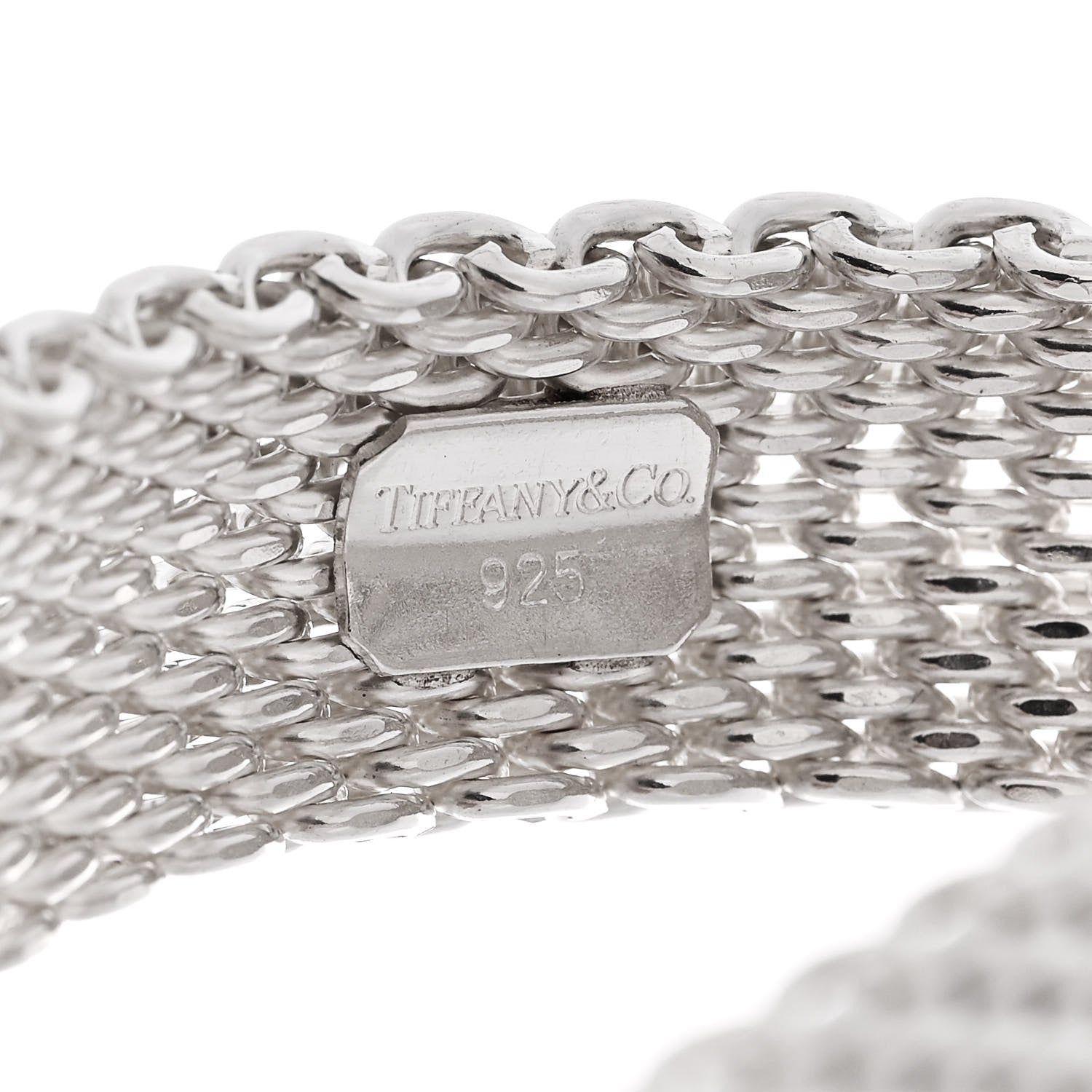 Tiffany Sterling Silver Somerset Mesh Bracelet 3 of 3