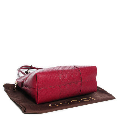 Gucci Guccissima Medium Bree Shoulder Bag Red 5 of 8