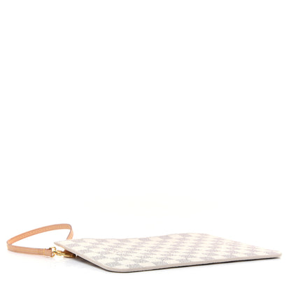 Louis Vuitton Damier Azur Neverfull MM GM Pochette Rose Ballerine 4 of 14
