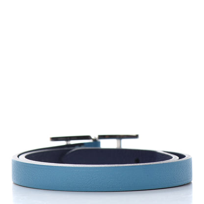 Hermes Swift Behapi Double Tour Reversible Bracelet Turquoise Iris 3 of 3