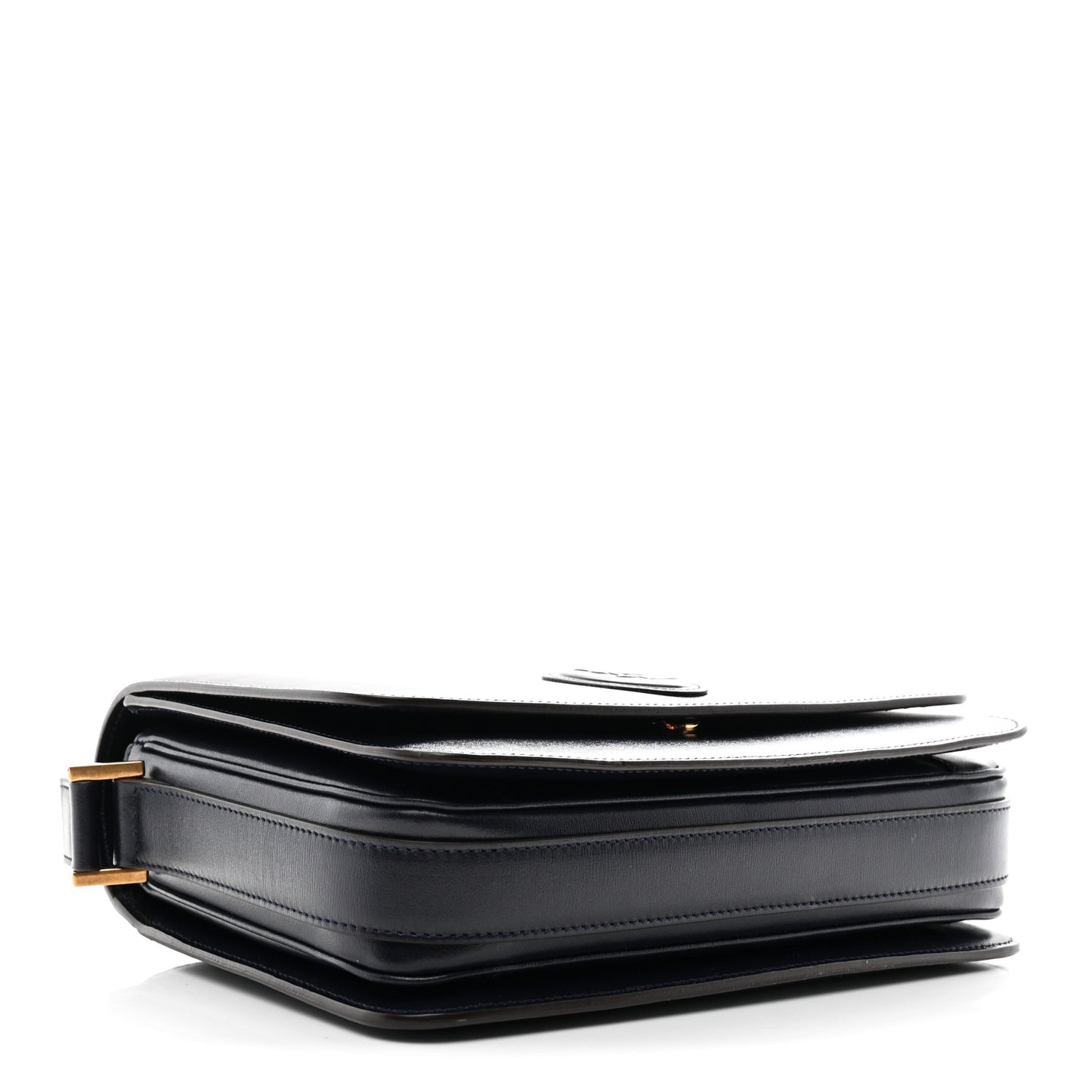 Calfskin Medium Le 61 Shoulder Bag Navy