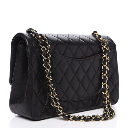 Chanel Lambskin Quilted Medium Double Flap Black 2 of 15