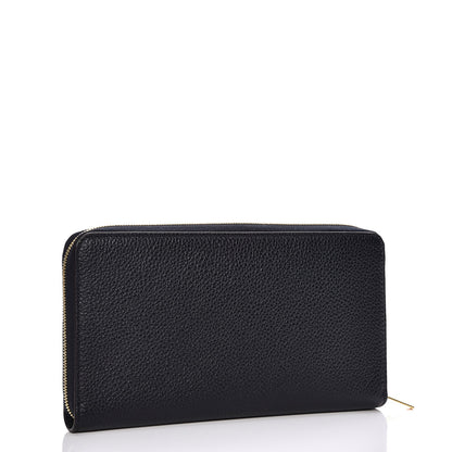 Celine Calfskin Large Zip Around Multifunction Wallet Midnight 3 of 7