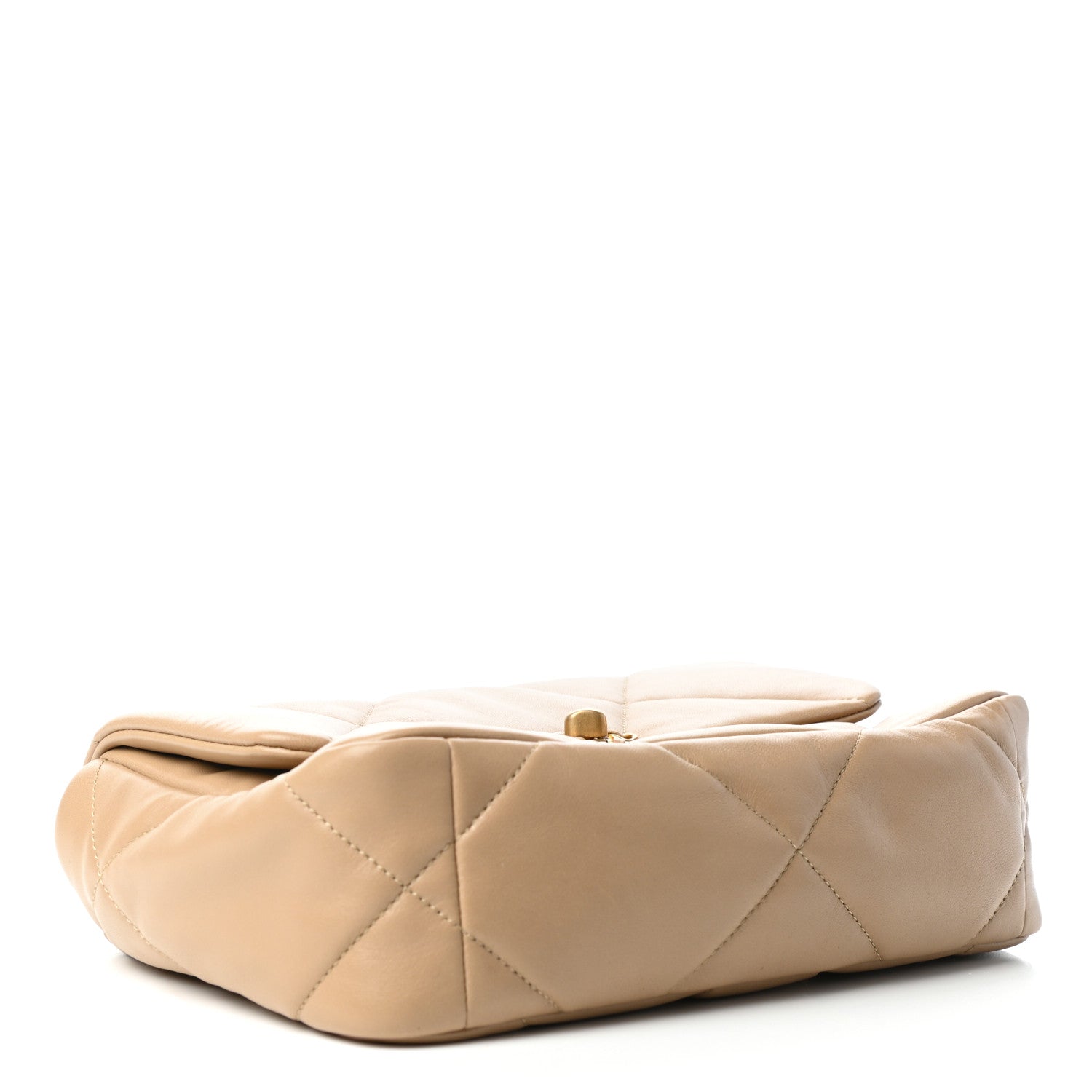 Chanel Lambskin Quilted Medium Chanel 19 Flap Dark Beige 4 of 10